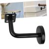 Stainless Steel Stair Railing Brackets, 6-Pack, Black, for Interior Staircases view 2