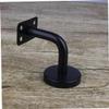 Stainless Steel Stair Railing Brackets, 6-Pack, Black, for Interior Staircases view 4