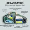 Otaro 82L Tennis Bag for 4 Rackets with Thermal, Shoe & Cooler Compartments (Green) view 2