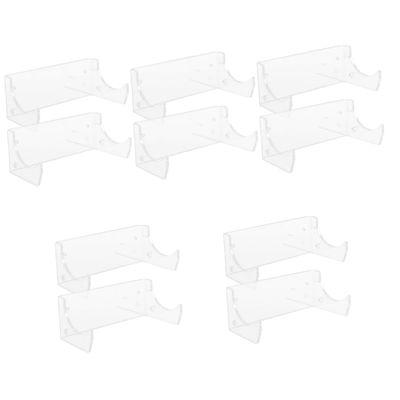 Amosfun 10-Piece Acrylic Wall-Mounted Rolling Pin Holders