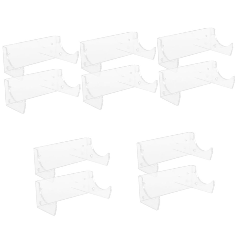 Amosfun 10-Piece Acrylic Wall-Mounted Rolling Pin Holders