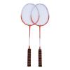 Badminton Racket Set, Lightweight High-Strength, Easy Control, 3 Shuttlecocks, Orange-Red view 1