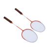 Badminton Racket Set, Lightweight High-Strength, Easy Control, 3 Shuttlecocks, Orange-Red view 3