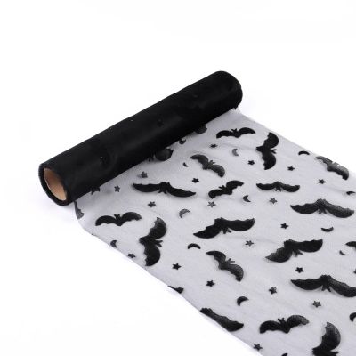 Halloween Table Runner, 28 x 457 cm, Black Bat
