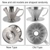 Wifehelper Stainless Steel Coffee Dripper Cone Filter, 5.9-Inch view 3