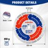 WORKPRO Diamond Cutting Discs 230 mm x 22.23 mm, 2-Pack, for Concrete and Stone view 2