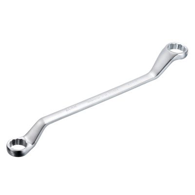 QUARKZMAN 24 mm x 27 mm Metric Offset Double Box-End Wrench, 45°