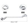 QUARKZMAN 24 mm x 27 mm Metric Offset Double Box-End Wrench, 45° view 2