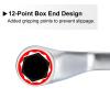 QUARKZMAN 24 mm x 27 mm Metric Offset Double Box-End Wrench, 45° view 3