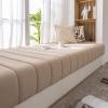 KYMMPL Soft Velvet Bay Window Cushion, Custom Size, High-Density Foam, Dark Gray, 190 x 55 x view 2