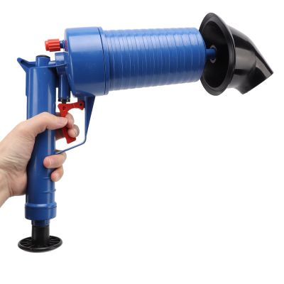 Holigie Toilet Plunger Set, Air Drain Blaster with 4 Large Suction Cups
