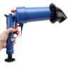 Holigie Toilet Plunger Set, Air Drain Blaster with 4 Large Suction Cups view 1