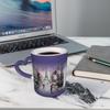 MLTRFGJ Paris Street Eiffel Tower Pink Floral Heat-Sensitive Color-Changing Ceramic Mug view 3