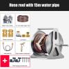 Garden Hose Reel, Wall-Mounted Hose Storage Rack and Reel Cart for Patio, Garden, Garage (30) view 2