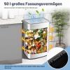 GIANTEX 50 L Stainless Steel Sensor Trash Can with Soft-Closing Lid view 2