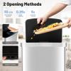 GIANTEX 50 L Stainless Steel Sensor Trash Can with Soft-Closing Lid view 3
