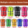 Custom High-Visibility Safety Vest with Logo Pockets view 2