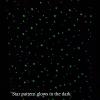 HonunGron 2-Pack Star Blackout Curtains, Glow-in-the-Dark Star Curtains with Grommets, White, 213 x 132 cm H x W view 3