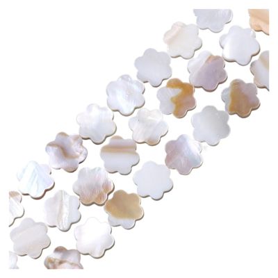 MKLHAVB Dyed Mother-of-Pearl Shell Beads, Square/Diamond Shape, 13 mm, for DIY Jewelry (9 Natural Color)