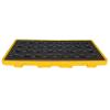 OLSKFUh Leak Containment Platform, Polyethylene Spill Tray with Flat Grate and Drain Outlet, Modular, 51.18 x 26.77 x 5.91 in / 130 x 68 x 15 cm view 1