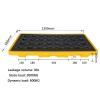 OLSKFUh Leak Containment Platform, Polyethylene Spill Tray with Flat Grate and Drain Outlet, Modular, 51.18 x 26.77 x 5.91 in / 130 x 68 x 15 cm view 2