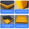 OLSKFUh Leak Containment Platform, Polyethylene Spill Tray with Flat Grate and Drain Outlet, Modular, 51.18 x 26.77 x 5.91 in / 130 x 68 x 15 cm view 4