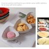 HAN SHENG Ceramic Serving Set with Wooden Handle, 3 Compartments view 4