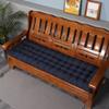 Thick Garden Bench Cushion for 2/3-Seater Benches, 8 cm, 140 x 40 cm, Navy Blue view 1