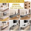 HYANXUE Wall-Mounted TV Cabinet, Floating TV Stand with Door, Gray, 120 × 20 × 24 cm view 3