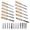JLBopqaz Wood Chisel Set, 12-Piece Wood Carving Tools with Carrying Case view 4