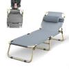 WDFYD Camping Cot for Adults with Headrest, Folding Bed, 150 kg Capacity view 1