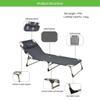 WDFYD Camping Cot for Adults with Headrest, Folding Bed, 150 kg Capacity view 2