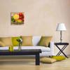 Wallario Glass Picture Spaghetti with Tomatoes, Garlic and Basil - 55 x 55 cm view 3