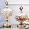 LXYDPZ Candy Jar Decoration, Clear Glass Apothecary Jar with Lid view 3