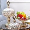 LXYDPZ Candy Jar Decoration, Clear Glass Apothecary Jar with Lid view 4