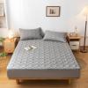 Zippered Mattress Cover 90 x 190 + 5 cm, Gray, Adjustable Encasing, Mattress Protector, Fitted Sheet, Breathable, Washable view 2