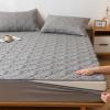 Zippered Mattress Cover 90 x 190 + 5 cm, Gray, Adjustable Encasing, Mattress Protector, Fitted Sheet, Breathable, Washable view 4