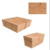 Solid Oak Wood Block 20 x 20 x 55 cm, Stool or Side Table view 3