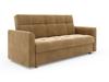 PAMIR24 Sleeper Sofa with Storage, 215 x 85 cm, LEN Wooden Legs, Light Brown view 2