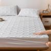 Zippered Mattress Cover Encasing, Breathable Washable Mattress Protector Fitted Sheet, 150 x 200 + 10 cm, White view 4