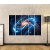 islandburner Prime Canvas Wall Art, Abstract Glowing Blue Supernova Galaxy, 5-Piece Poster view 2
