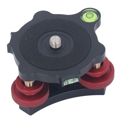 XHTLLO Camera Leveling Base with 3 Bubble Levels, 3/8-Inch Thread