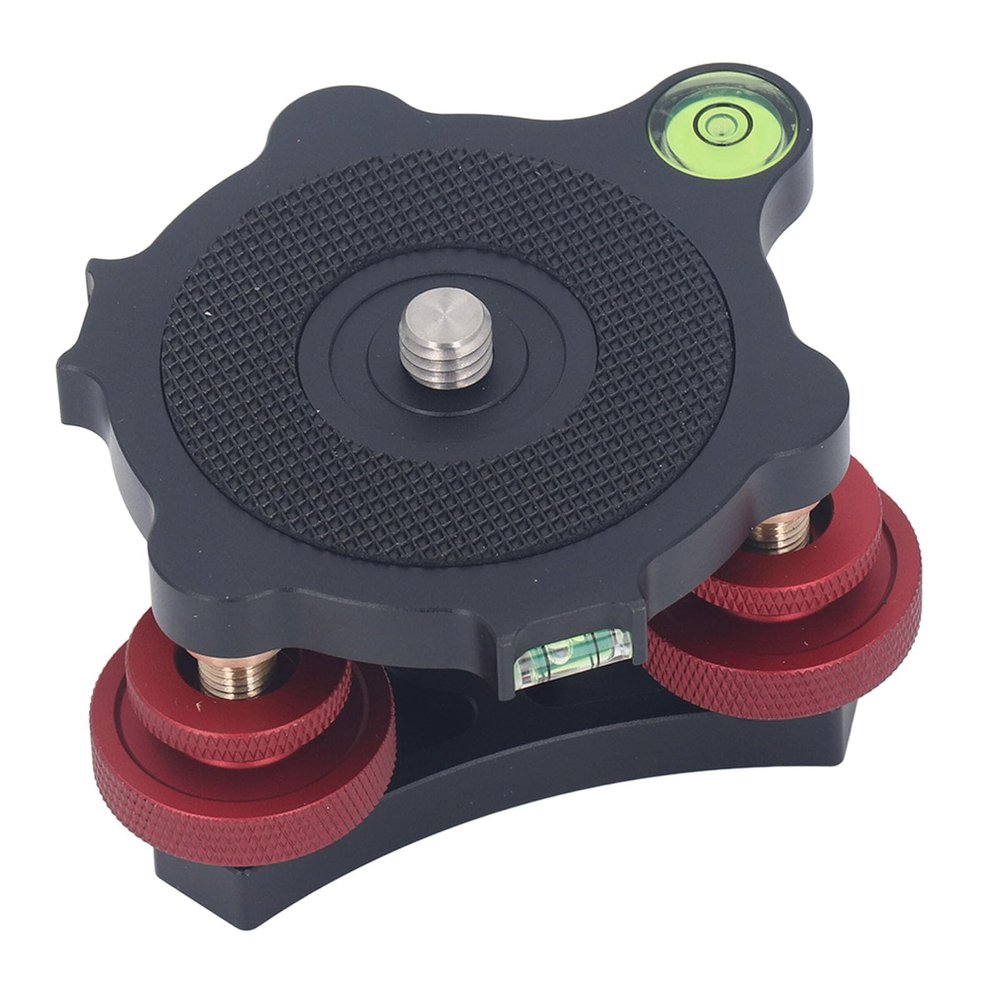 XHTLLO Camera Leveling Base with 3 Bubble Levels, 3/8-Inch Thread
