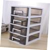 Plastic Drawer Organizer, Four-Tier Storage Cabinet view 3