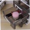 Plastic Drawer Organizer, Four-Tier Storage Cabinet view 4