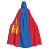 YQxwJL Men's Mongolian Flag Halloween Hooded Renaissance Cloak view 1