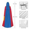 YQxwJL Men's Mongolian Flag Halloween Hooded Renaissance Cloak view 4