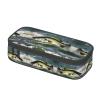 SABFWF Versatile Bass-Fishing Wave Print Pencil Case, Large Capacity, Black, One Size, Key Case view 2