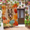 GABSHAIM Lhasa Apso Welcome Fall House Flag view 3