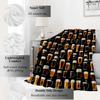 VODRM Beer Glass Blanket, 60 x 80 in, Funny Black Throw Blanket view 2